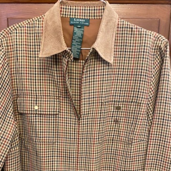 Lauren Ralph Lauren Wool Zip Shacket Top - Picture 1 of 14